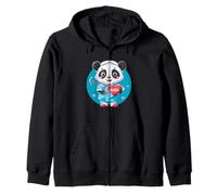 Nurse Panda Stethoscope Doctor Panda Bear Nursing School Zip Hoodie