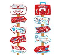 Nurse Party Yard Sign, Happy National Nurses Week Decor, Welcome Celebration Banner, Weatherproof Outdoor Display, Graduation Theme Decoration for Doors, Walls, Garden, Patio