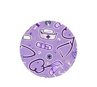 Nurse Pattern Purple Printing 10 Pcs Car Air Freshener Hanging Sheets Scented Hanging Sheets With Rope For Home