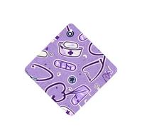 Nurse Pattern Purple Printing 10 Pcs Car Air Freshener Hanging Sheets Scented Hanging Sheets With Rope For Home