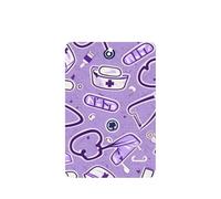 Nurse Pattern Purple Printing 10 Pcs Car Air Freshener Hanging Sheets Scented Hanging Sheets With Rope For Home