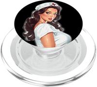 Nurse Pin-Up Girl Pretty Vintage PopSockets PopGrip for MagSafe
