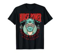 Nurse Power Saving Life is My Job Not All Heroes Wear Capes Value Graphic T-Shirt
