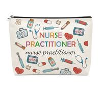 Nurse Practitioner Gifts for Women Makeup Bag Nursing Graduation Gift New Nurse Gift Nurses Appreciation Gifts Cosmetic Bag Christmas Birthday Present for Nurses Practitioner Nursing Mom Student