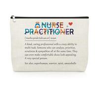 Nurse Practitioner Graduation Gifts Makeup Bag Nurse Practitioners Gifts for Women Appreciation Gift for Rn Nursing Coworker Friend Nurse's Day Present Nurses Practitioner Nursing Week Toiletry Pouch