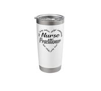 Nurse Practitioner Heart Word Cloud Stainless Steel Insulated Tumbler