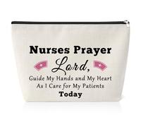Nurse Prayer Gifts for Women Nurses Makeup Bag Christian Nurse Gifts Nursing Student Graduation Gift Inspirational Gift for New Registered Nurse Christmas Birthday Gift for Nurse RN Travel Pouch