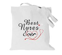 Nurse Printed Canvas reusable grocery bags, Foldable Casual Travel HandBag, Shoulder Beach Tote Bags, Shopper bag eco friendly super strong washable Storage bags Shopping bag Canvas bag for Women