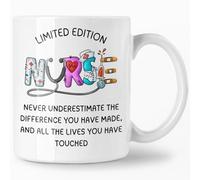 Nurse Retirement Mug - Colleague Leaving Present - Farewell Nurse Gift - Never Underestimate The Difference You Have Made