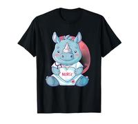 Nurse Rhino Rhinoceros Lover Stethoscope Healthcare Nursing T-Shirt