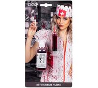 Nurse Set/Kit Accessories Stethoscope, Garter and Syringe Pen Dress Doctor's Assistant, Doctor, Profession, Costume, Theme Party, Carnival, halloween (Nurse Horror Kit)