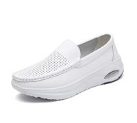 Nurse Shoes for Women Nursing Shoes Women, Healthcare Professionals Choice, Slip On Water Resistant for Hospital Shifts(White 2,8 UK)