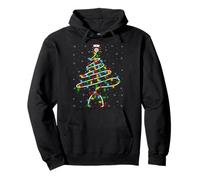 Nurse Stethoscope Christmas Tree Lights Funny Nursing Xmas Pullover Hoodie