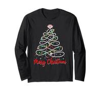 Nurse Stethoscope Xmas Tree Nursing ER RN Nurse Christmas Long Sleeve T-Shirt