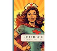 Nurse Strong: Compassion in Action!: Retro Nurse Notebook for Women | Grid Journal for Nursing Students & Registered Nurses | Notes, Clinical Rotations, Patient Care, Study Guide & Gift for Nurses