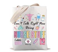 Nurse Supplies Tote Bag Can’t Talk Right Now Doing Nurse Stuff Tote Bag Nursing Gift Nurse Appreciation Gift (Nurse Stuff Tote)