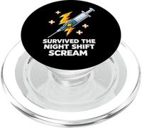 Nurse Survived The Night Shift Scream PopSockets PopGrip for MagSafe