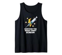 Nurse Survived The Night Shift Scream Tank Top