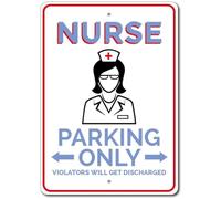 Nurse Tin Sign, Nurse Parking Sign, Nurse Room Decor, Nurse Sign|Vintage Wall Decor Aluminium Sign 8" x 12",24ja05saA84