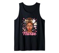 Nurse Tools Afro Women Bow Tie Proud Black Juneteenth Tank Top