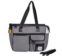 Nurse Tote Bag for Work Nursing Bag with Multiple Pockets Clinical for Nursing Teacher Bag, Grey, L