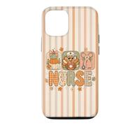 Nurse Turkey Pumpkin Stethoscope Thanksgiving Fall Retro Case for iPhone 12/12 Pro