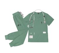 Nurse Uniform Nurse Uniform Set Doctor Nurses Dental Hospital Uniforms Joggers Pants Sets Beauty Spa Nursing Articles Scrub(Color2,M)