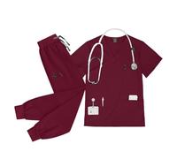 Nurse Uniform Nurse Uniform Set Doctor Nurses Dental Hospital Uniforms Joggers Pants Sets Beauty Spa Nursing Articles Scrub(Color8,L)