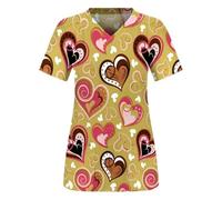 Nurse Uniform Operating Theatre Short-sleeved Hand-washing Clothes Women's Tops Overalls Nurse Surgeon Gowns(Color8,S)