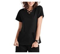 Nurse Uniform Operating Theatre Short-sleeved Hand-washing Clothes Women's Tops Overalls Nurse Surgeon Gowns(Color2,XXL)