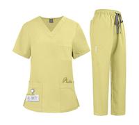 Nurse Uniform Quick-drying Elastic Clothes Men And Women Doctors And Nurses Uniform Two-piece Set(Color7,XXL)