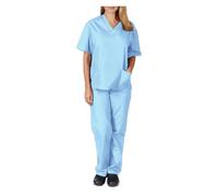 Nurse Uniform Summer Thin Male Doctors Surgical Gowns Female Nurses Work Clothes Elastic Quick-drying Suit(Color4,XXL)