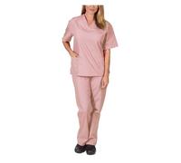 Nurse Uniform Summer Thin Male Doctors Surgical Gowns Female Nurses Work Clothes Elastic Quick-drying Suit(Color1,XL)