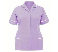 Nurse Uniforms Nursing Housekeeping Uniform Care Uniform Care Work Shirt Carers Uniform Women Work Tunics Utility Shirt Cat Grooming Doctors Hospital Nurses Top V Neck Ladies Scrub Top Pink