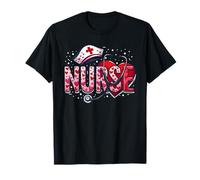 Nurse Valentine’s Day Scrub for Women NICU, RN, ICU Nurses T-Shirt