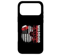 Nurse Warrior American Flag Distressed Heartbeat EKG Nursing Case for iPhone 17 Pro Max