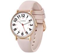 Nurse Watch for Nurses Doctors Students Women Men,Waterproof Analog Watches with Luminous Dial and Japanese Quartz Movement,Easy to Read Military Time Watch with Second Hand, 12/24 Hours,Silicone