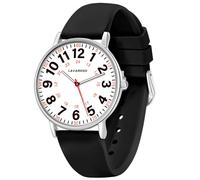 Nurse Watch for Nurses Doctors Students Women Men,Waterproof Analog Watches with Luminous Dial and Japanese Quartz Movement,Easy to Read Military Time Watch with Second Hand, 12/24 Hours,Silicone