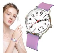 Nurse Watch - Silicone Strap Analog Timepiece, Waterproof Casual Fashion Watch with Easy Read Feature, 24 Hour Sport Wristwatch with Second Hand Details, Ideal Women Men Medical Work Use