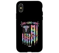 Nurse Week 2026 Appreciation American Flag Nursing Life Case for iPhone X/XS