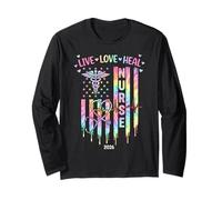 Nurse Week 2026 Appreciation American Flag Nursing Life Long Sleeve T-Shirt