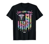 Nurse Week 2026 Appreciation American Flag Nursing Life T-Shirt