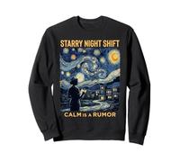 Nurse Week Apparel Van Gogh Medical Staff Night Shift Nurse Sweatshirt
