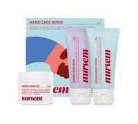 Nursem Hand Care Minis Set, Hand Wash, Hand Cream & Skin Fix, Soothes, Moisturises, Nourishes & Repairs Dry, Sensitive or Hard-Working Hands, Mini Gift Set, Vegan, Dermatologically Tested