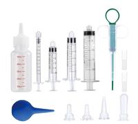 Nurser Feeding Bottle Kits with Nipples for Puppy Feeding Tube Nursing Syringes Bulb Syringe Cat Pill Shooter Plunger for Pet Dog Cat Whelping Kitten and Small Baby Animals,10 Pack