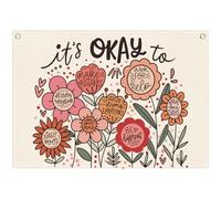 Nursery Banner Wall Decor-Boho Hanging Banner Pennant Poster Flags-for Baby Boy Girl Room Home Playroom Classroom-Baby Present Shower Birthday Christmas-it's okay to not know everything-28.5x20 Inches