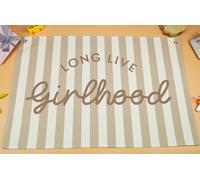 Nursery Banner Wall Decor-Boho Hanging Banner Pennant Poster Flags-for Baby Boy Girl Room Home Playroom Classroom-Baby Present Shower Birthday Christmas-Long Live girlhood-28.5x20 Inches
