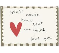 Nursery Banner Wall Decor-Boho Hanging Banner Pennant Poster Flags-for Baby Boy Girl Room Home Playroom Classroom-Baby Gift Shower Birthday Christmas-You Will Never Know Dear How-28.5x20 Inches