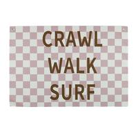 Nursery Banner Wall Decor-Boho Hanging Banner Pennant Poster Flags-for Baby Boy Girl Room Home Playroom Dorm Classroom-Baby Present Shower Birthday Christmas-Crawl Walk Surf-28.5x20 Inches