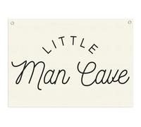 Nursery Banner Wall Decor-Boho Hanging Banner Pennant Poster Flags-for Baby Boy Room Home Playroom Dorm Classroom-Baby Present Shower Birthday Christmas-Little Man Cave-28.5x20 Inches